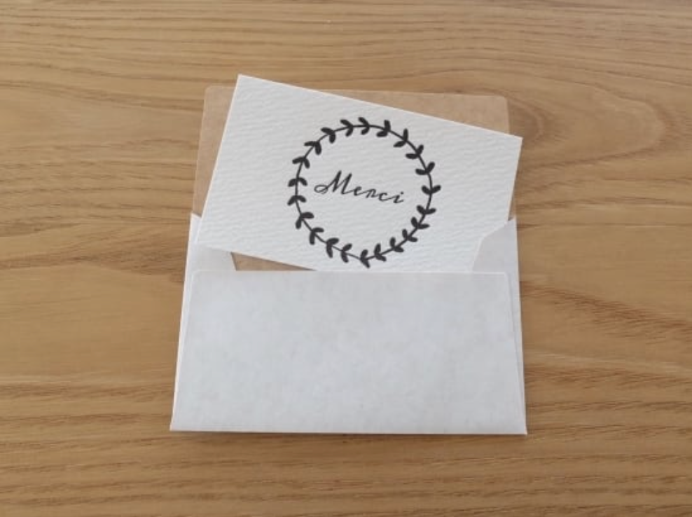 [Letterpress printing] Small cards and envelopes (merci.B) 