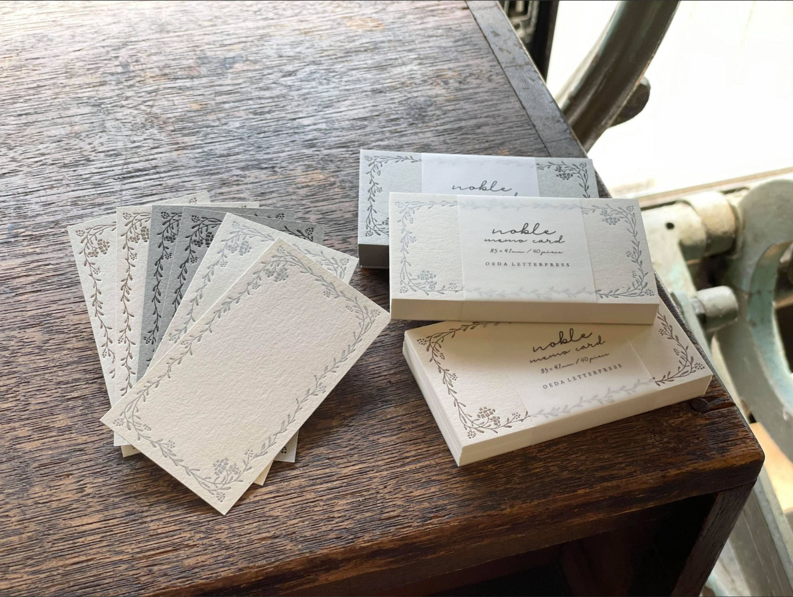OEDA LETTERPRESS Memo Card - Noble Black