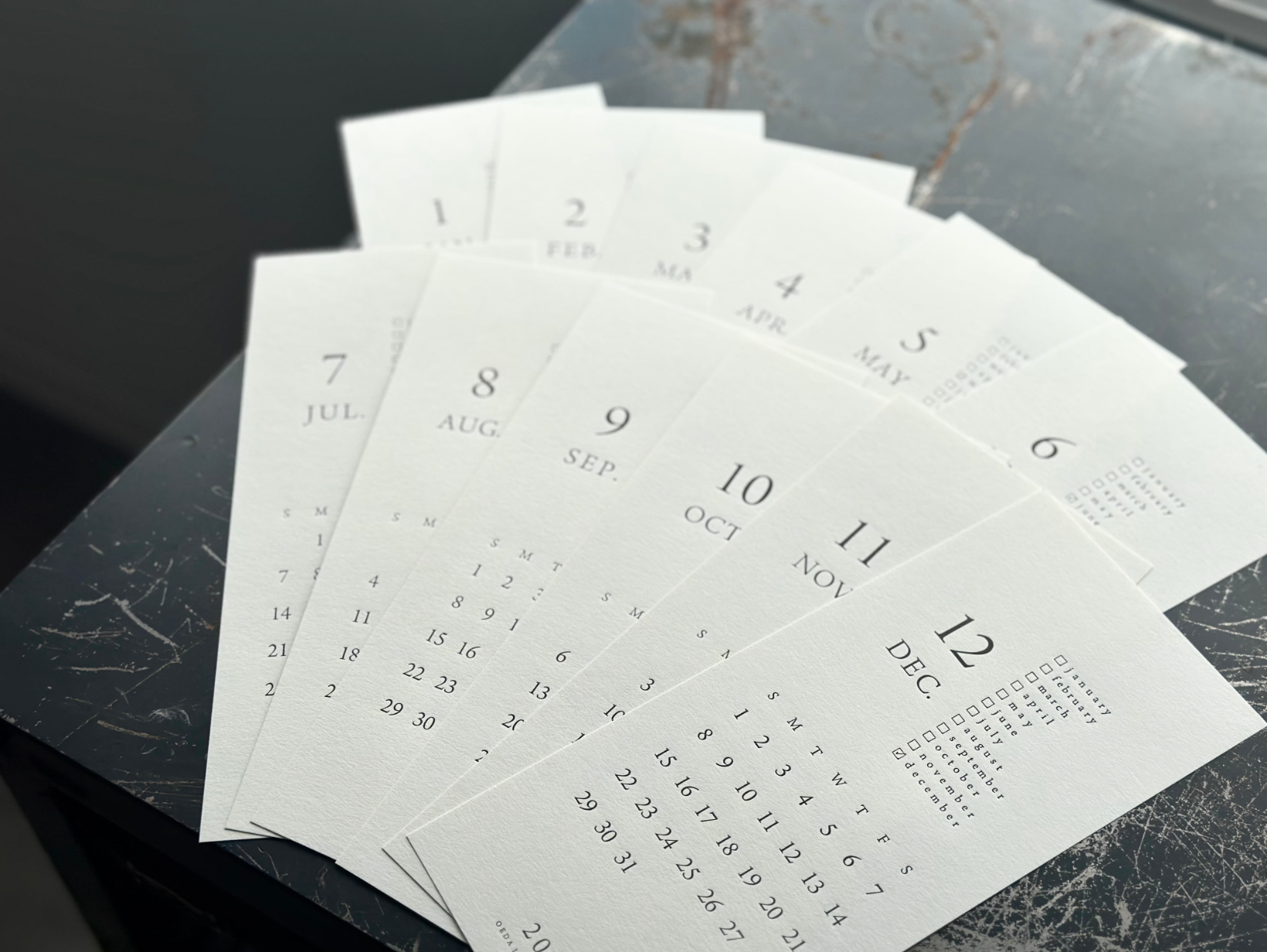 [Letterpress Printing] 2024 LETTERPRESS Calendar