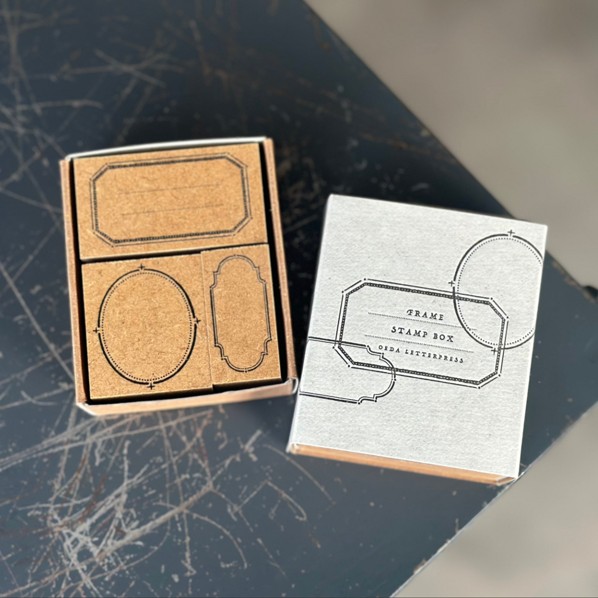 Original rubber stamp box【 frame 】