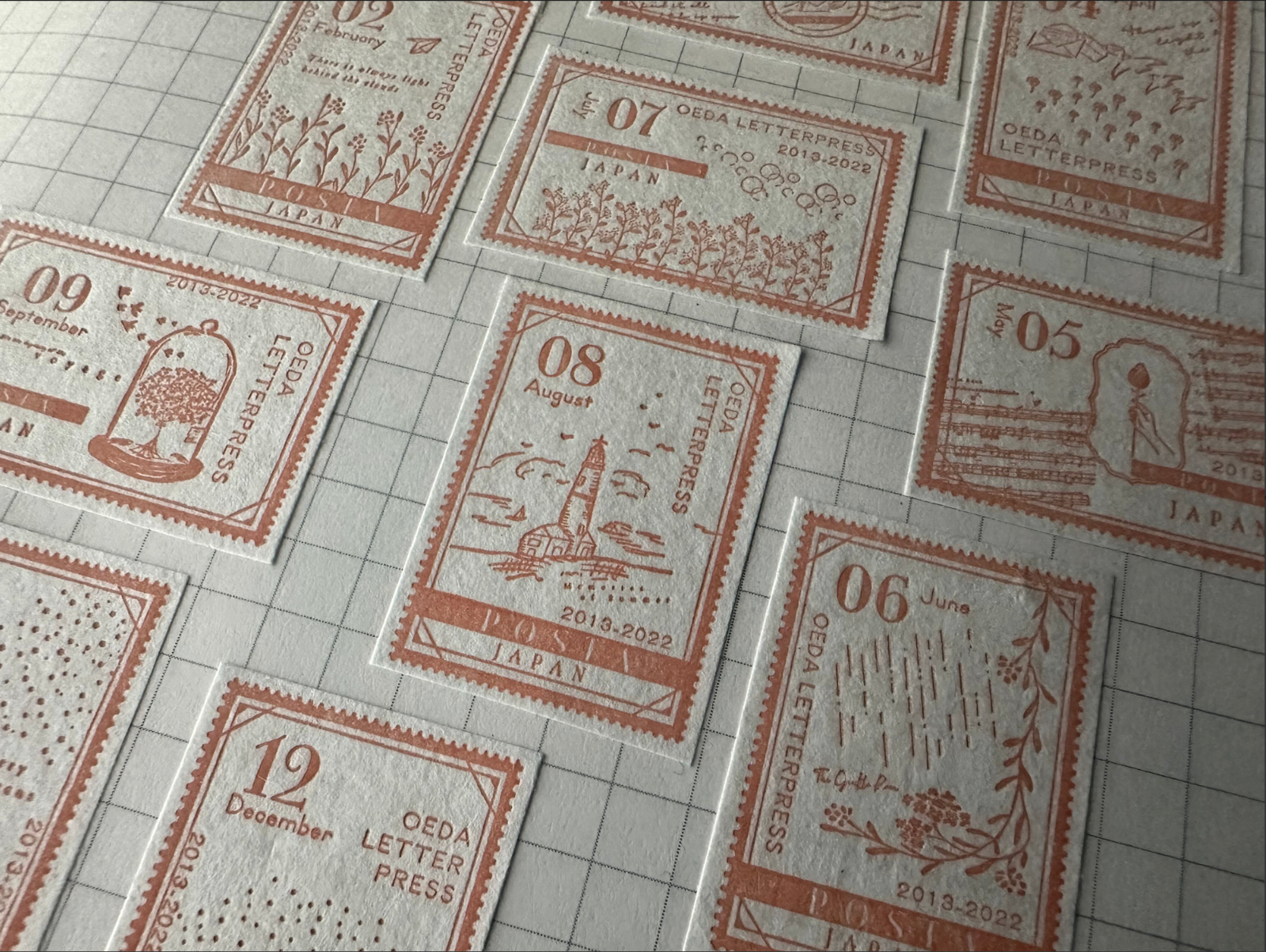 OEDA LETTERPRESS Sticker Sheet - Stamp (Limited Edition)
