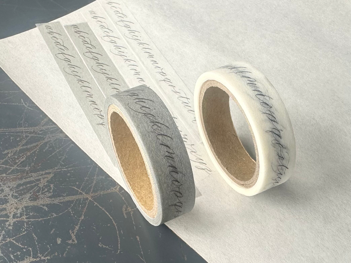 Masking tape【 Alphabet gray / white】