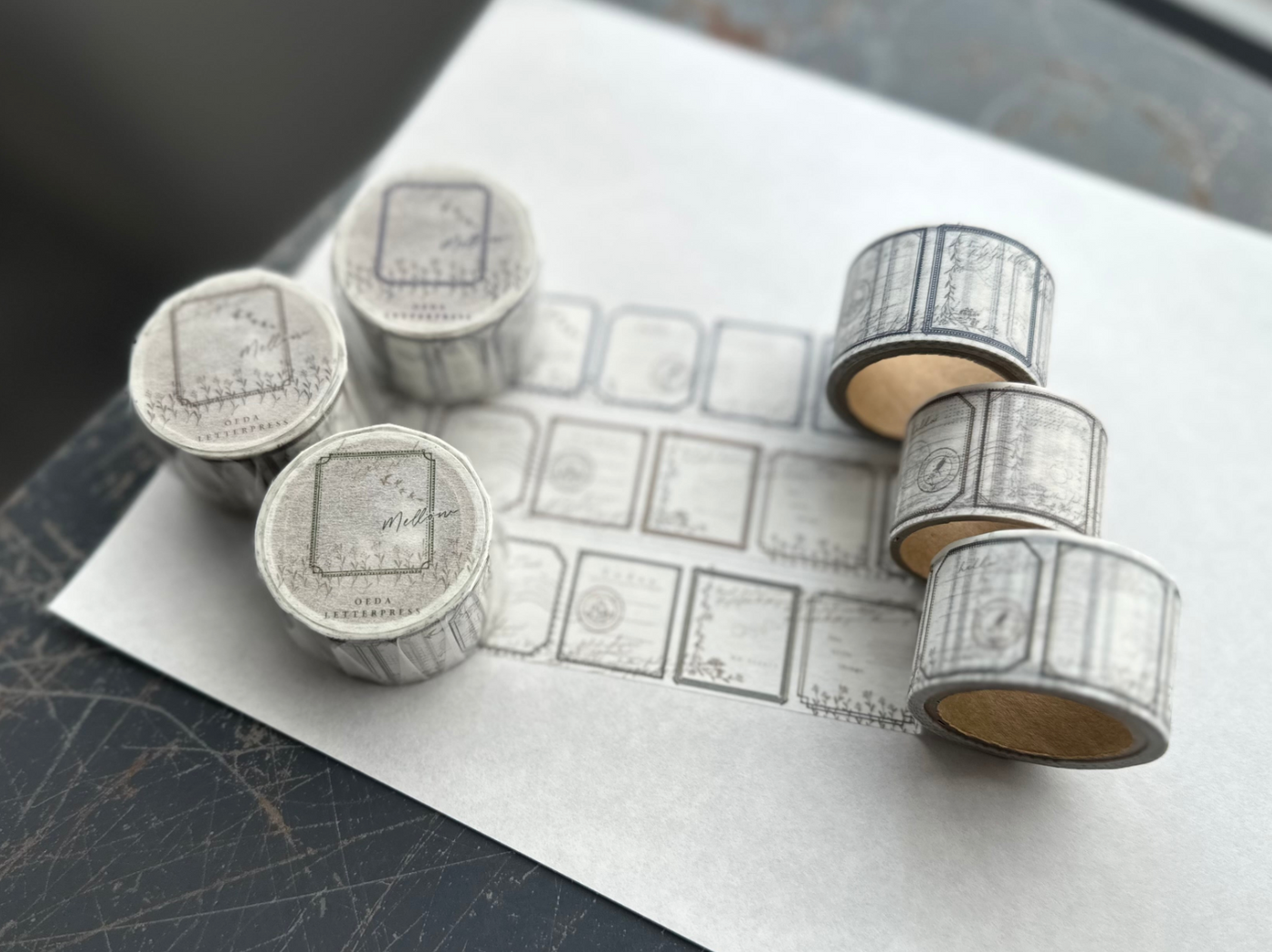 OEDA LETTERPRESS Washi Tape - Mellow Dark Blue