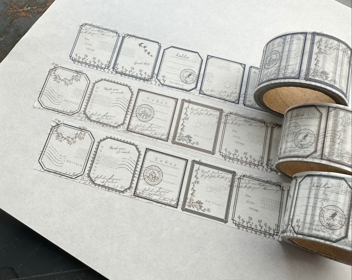 OEDA LETTERPRESS Washi Tape - Mellow Dark Blue