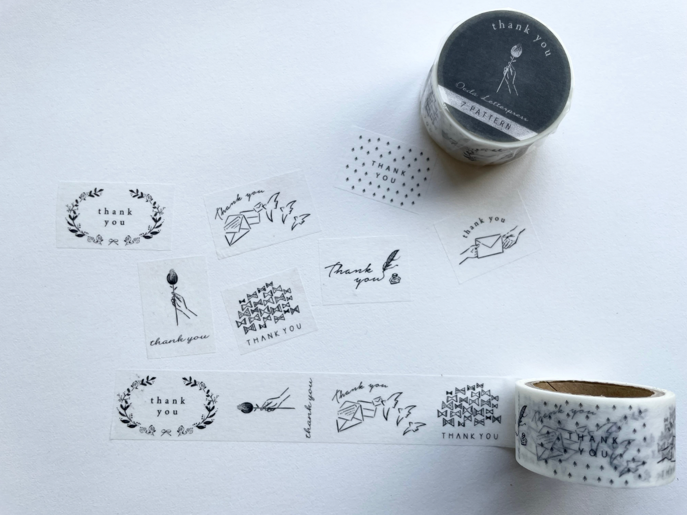 OEDA LETTERPRESS Washi Tape - Thank You (2cm)