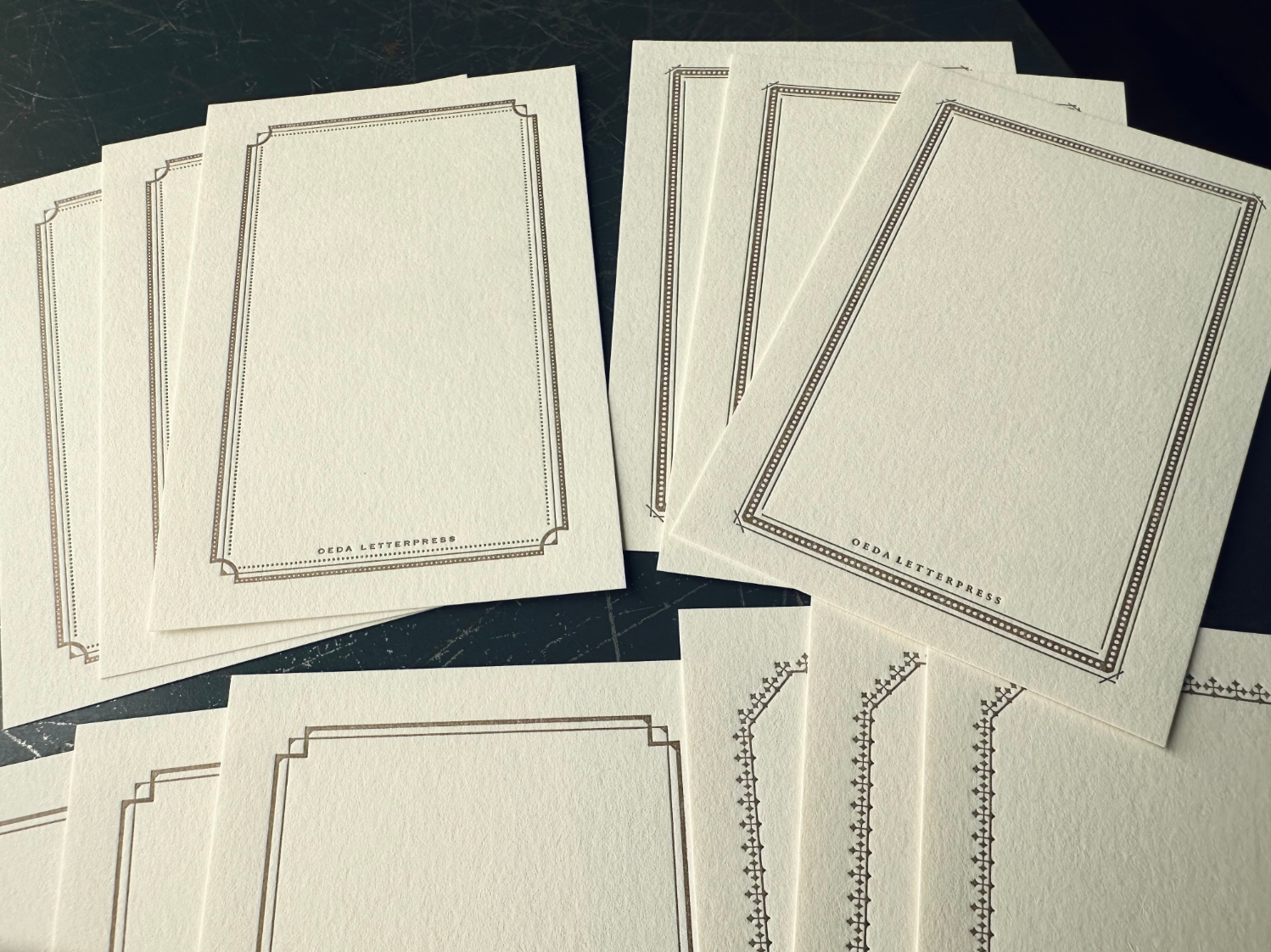 【数量限定】Large frame card set Bronze / Black（各12枚入り）