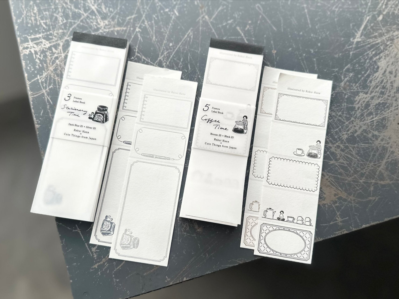 ”NEW" "Cute Things from Japan コラボ" Label book 【Coffee time/Stationery time】