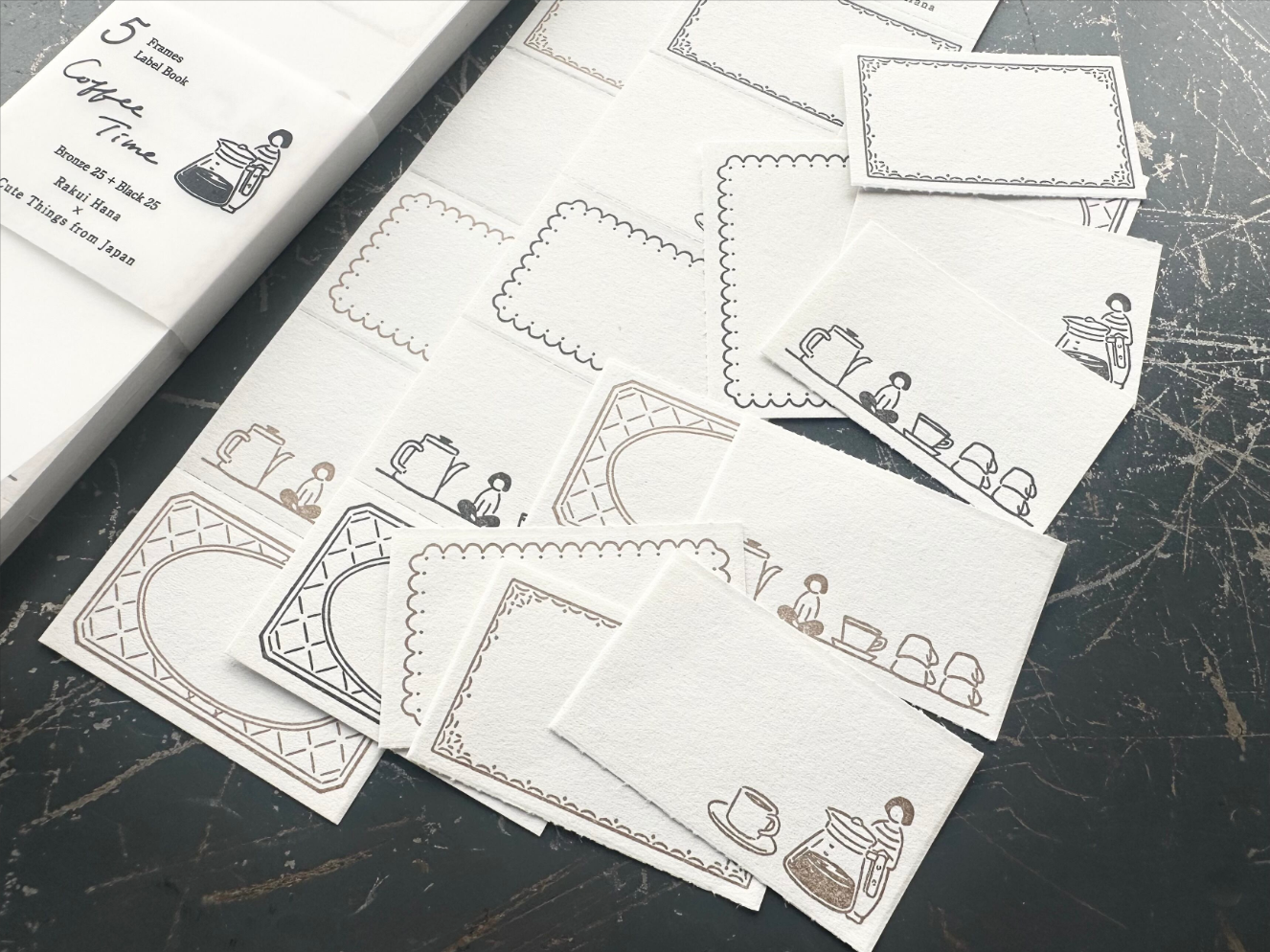 ”NEW" "Cute Things from Japan コラボ" Label book 【Coffee time/Stationery time】