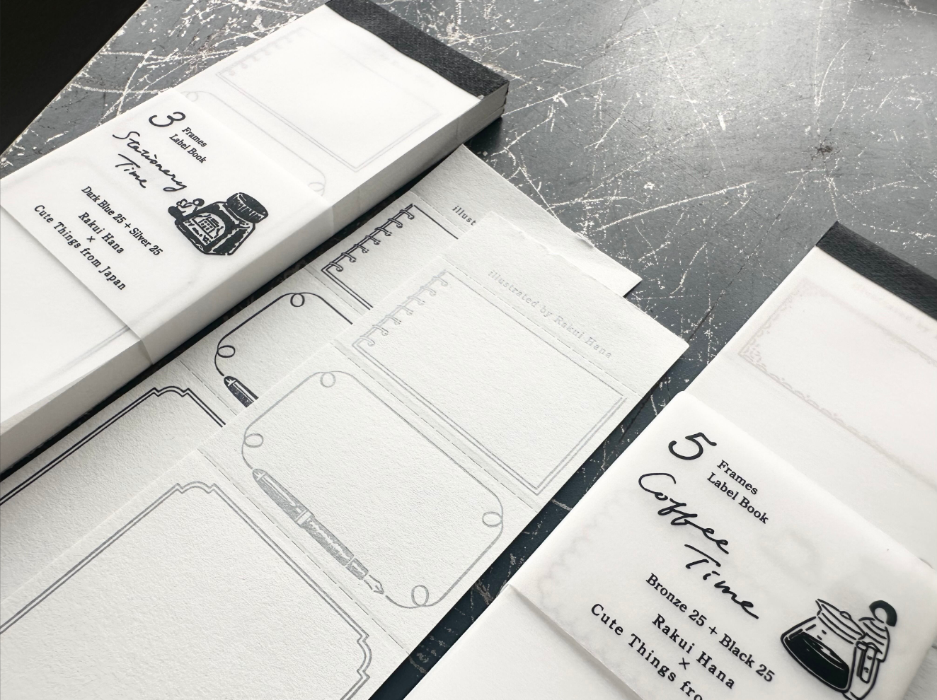 ”NEW" "Cute Things from Japan コラボ" Label book 【Coffee time/Stationery time】
