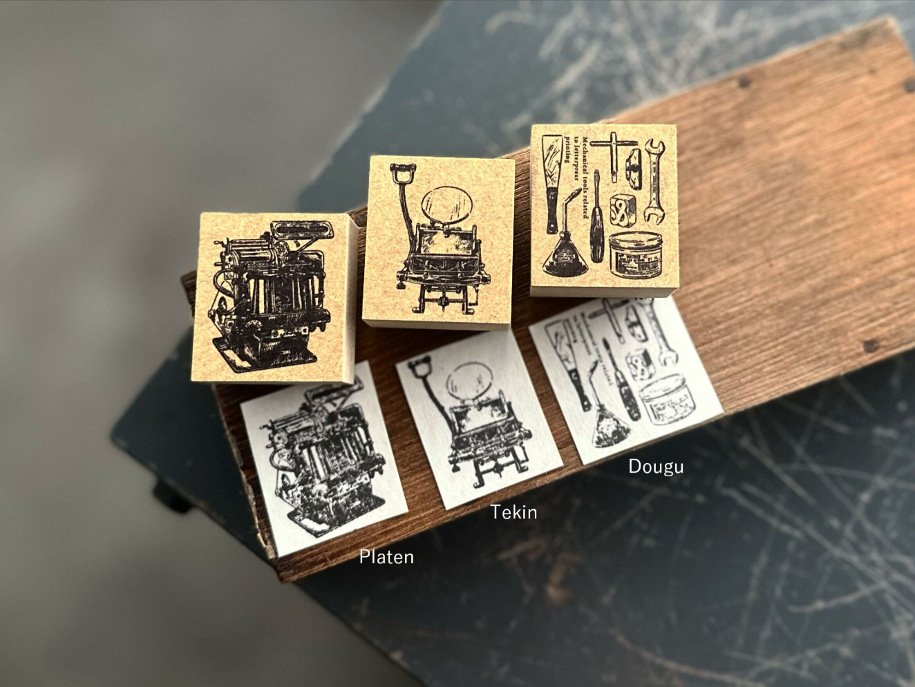 ”NEW" LETTERPRESS tools stamp【Platen/Tekin/Dougu】