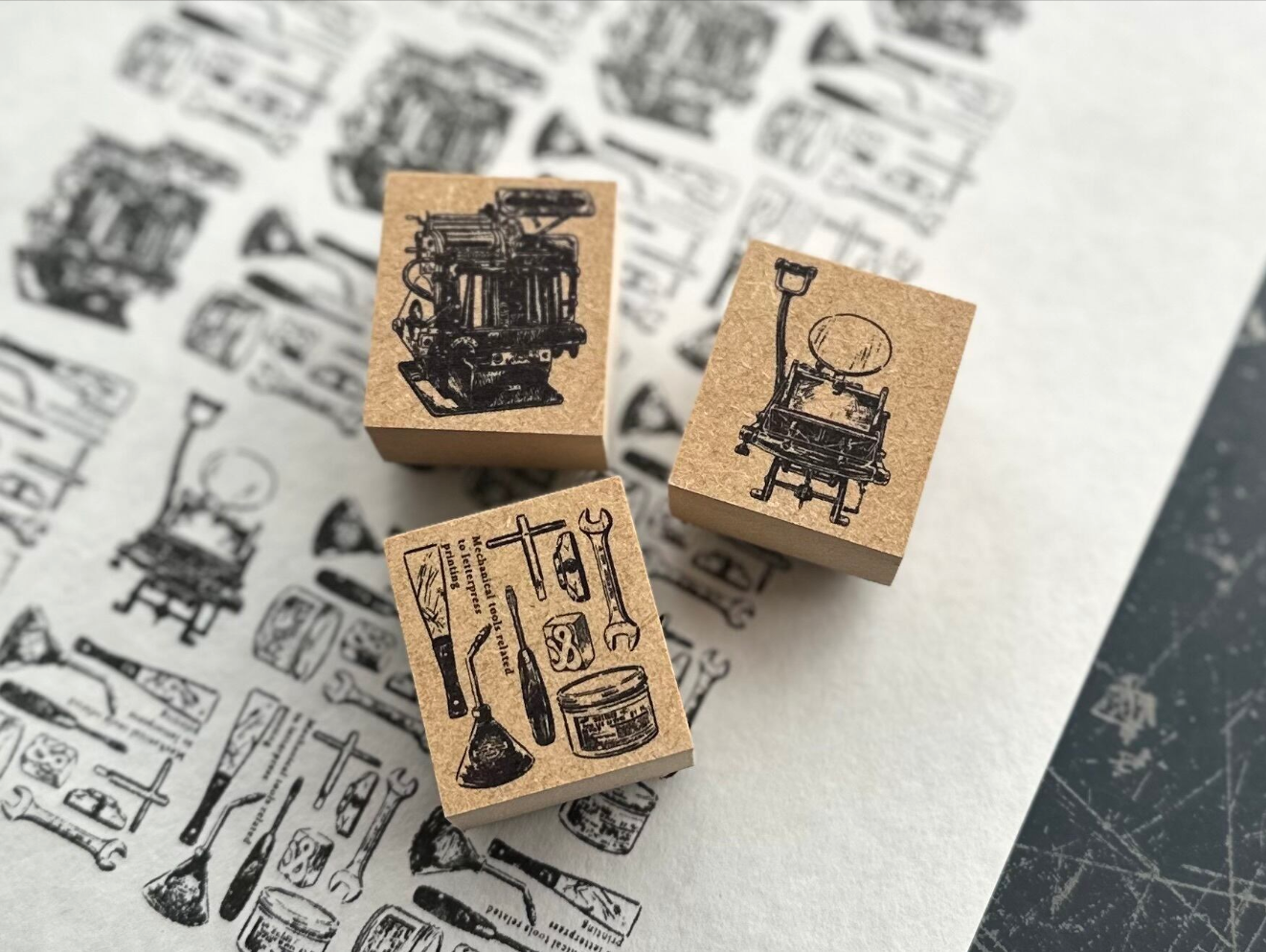 ”NEW" LETTERPRESS tools stamp【Platen/Tekin/Dougu】