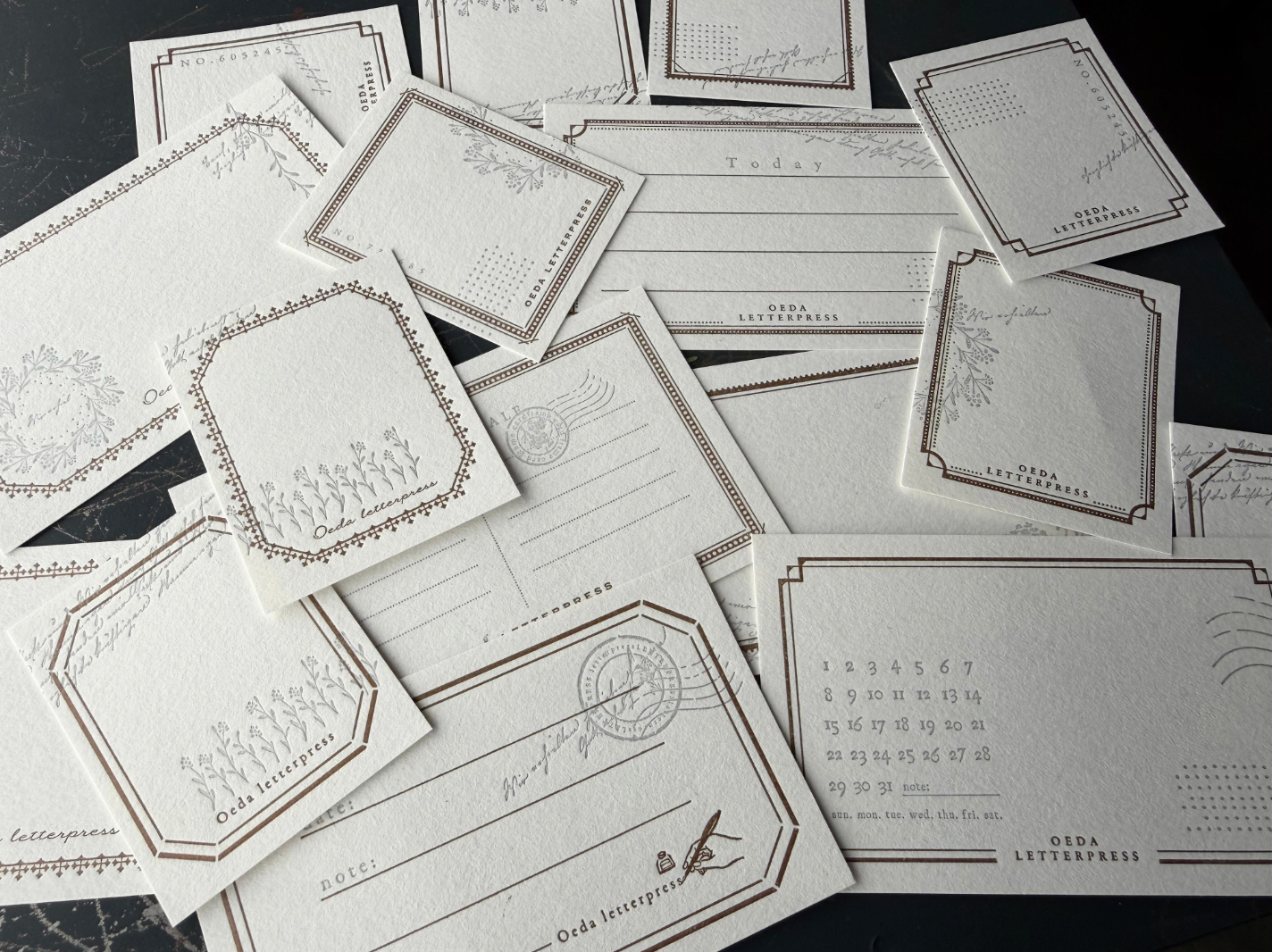 "Renewal" Assort card set / mellow silver （カード12種×6枚 計72枚入り）