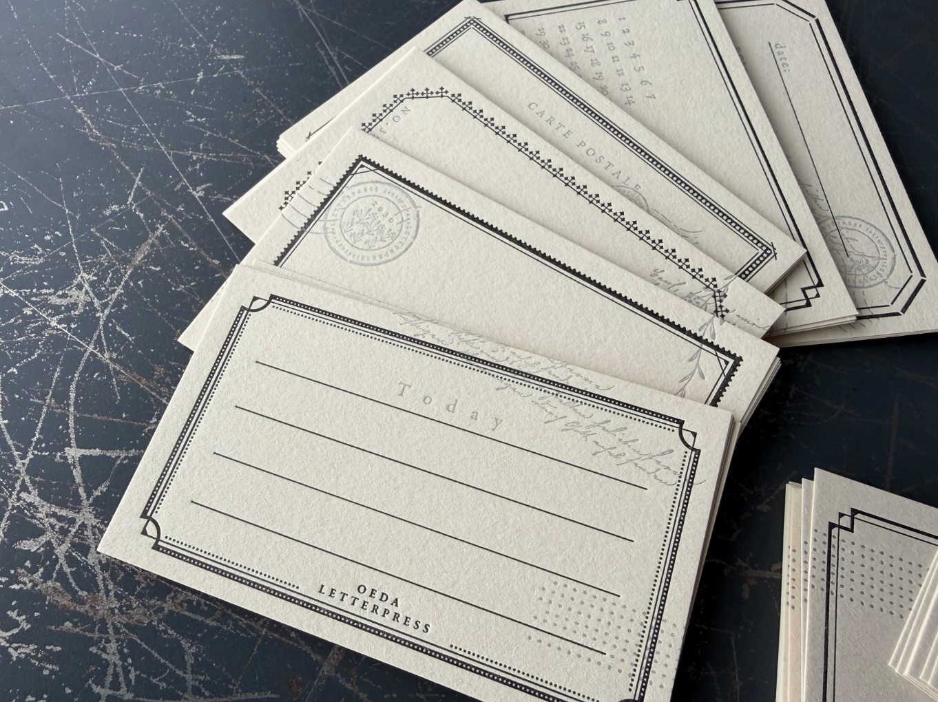 "NEW" Limited Edition  Assort card set / mellow Black（カード12種×6枚 計72枚入り）