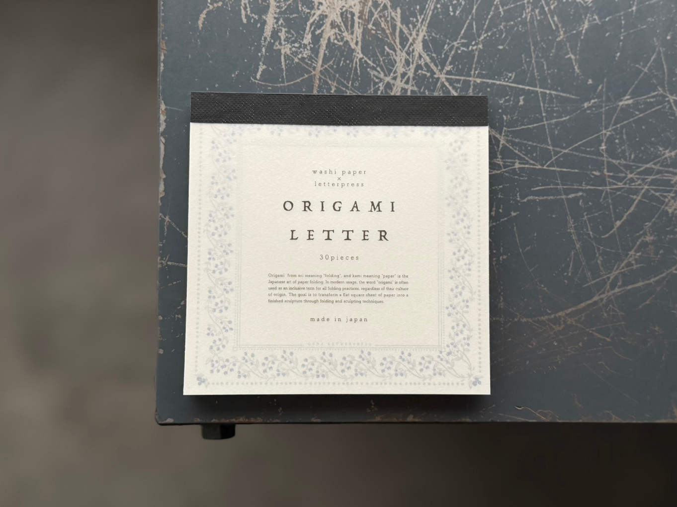 "NEW" Limited Edition ORIGAMI LETTER [Blueberry color]
