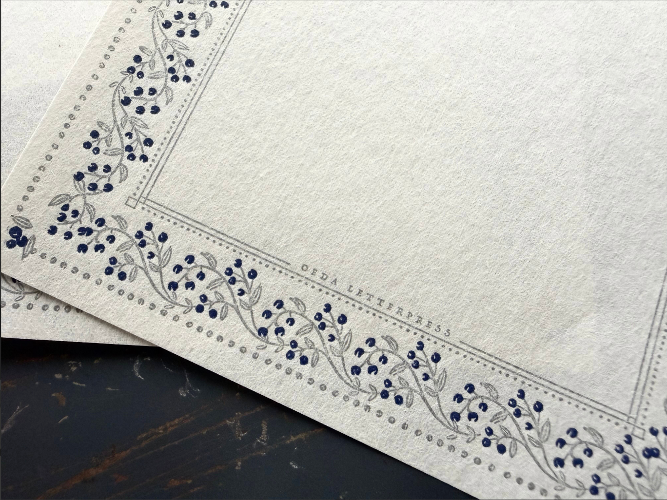 "NEW" Limited Edition ORIGAMI LETTER [Blueberry color]