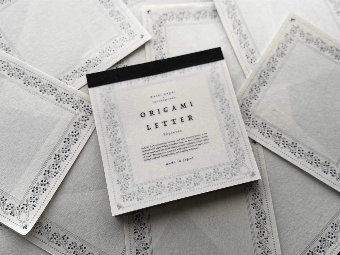 "NEW" Limited Edition ORIGAMI LETTER [Blueberry color]