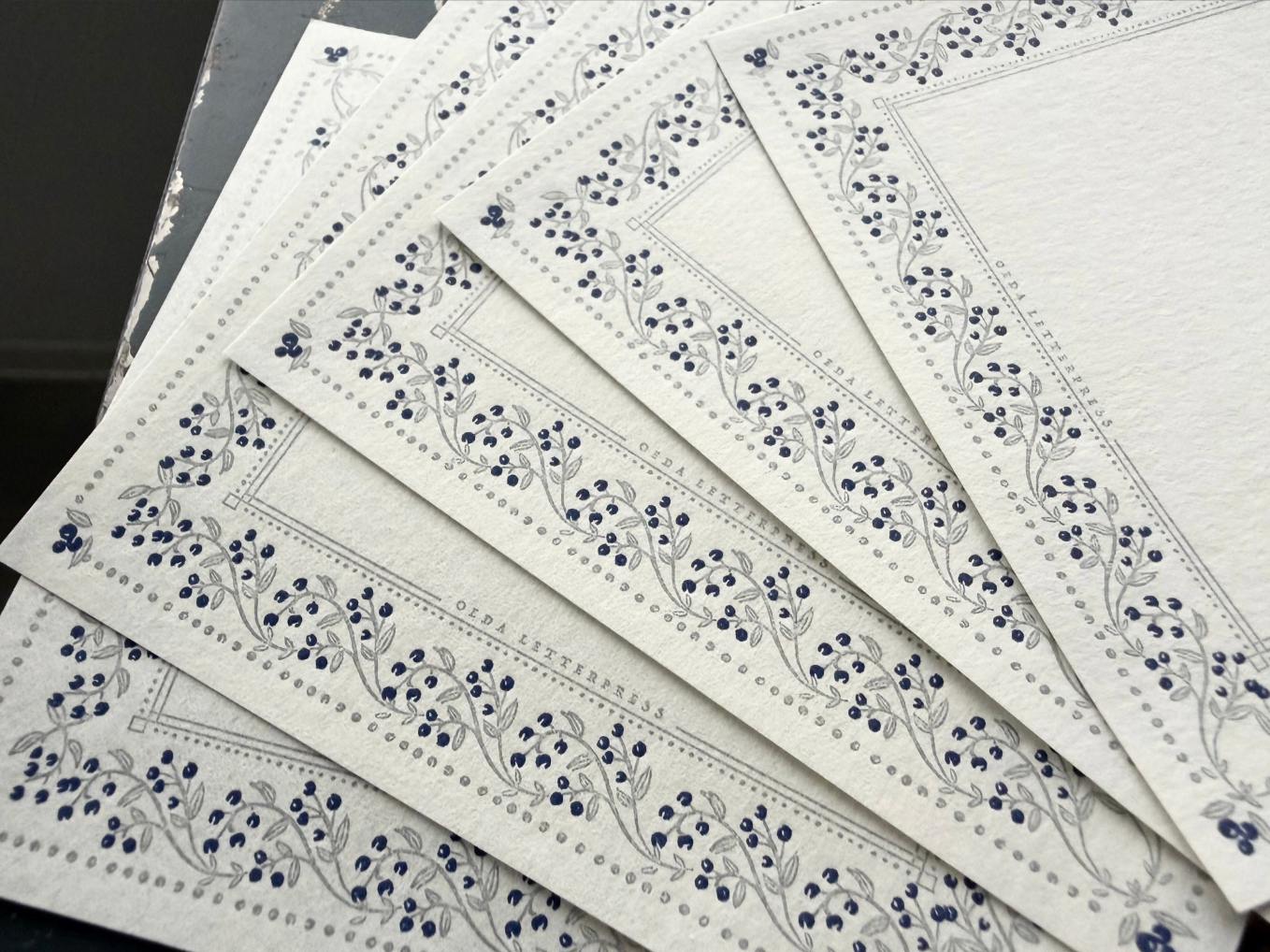 "NEW" Limited Edition ORIGAMI LETTER [Blueberry color]