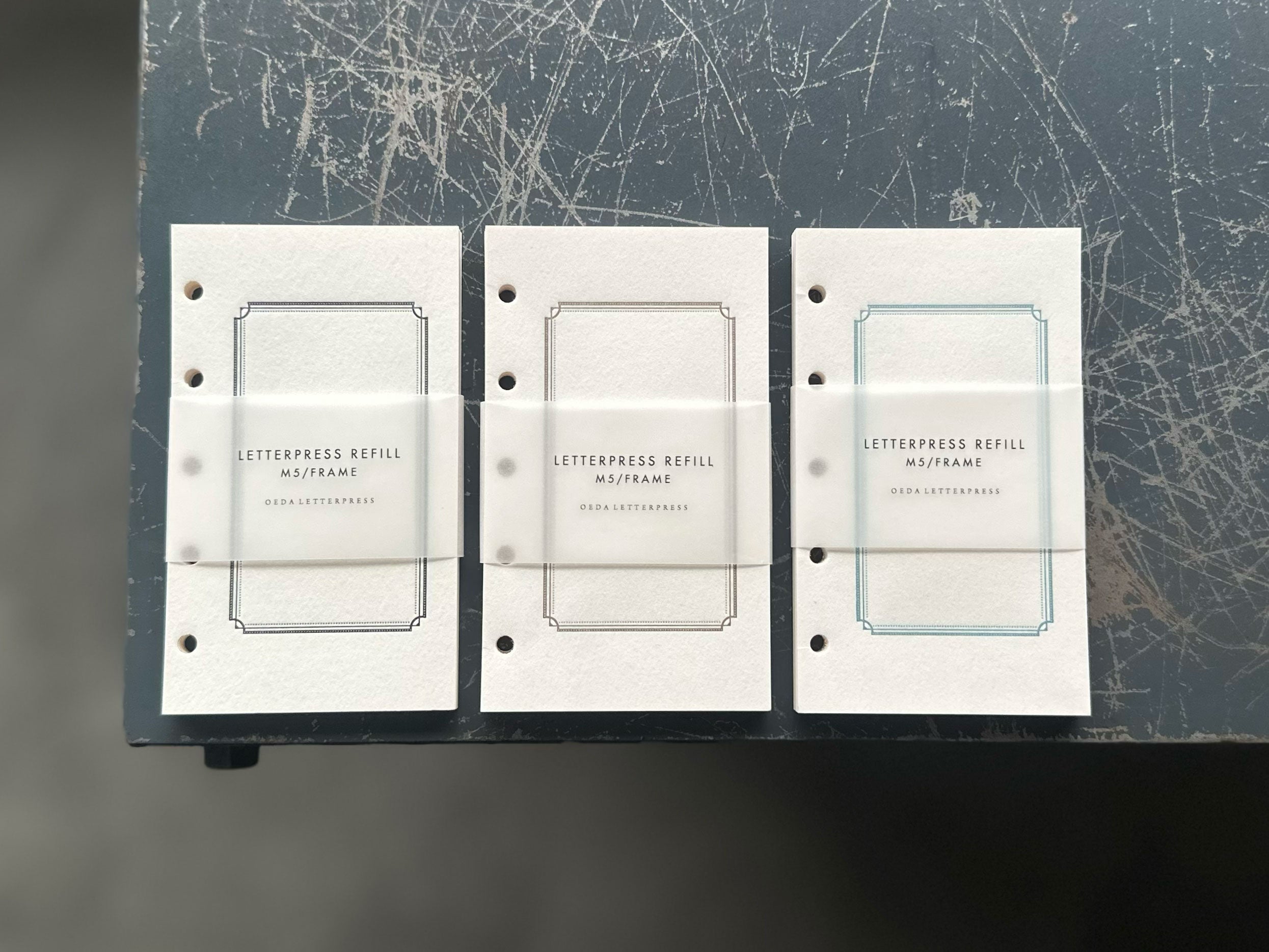 M5 LETTERPRESS REFILL frame【Black/Bronze/Pale blue】