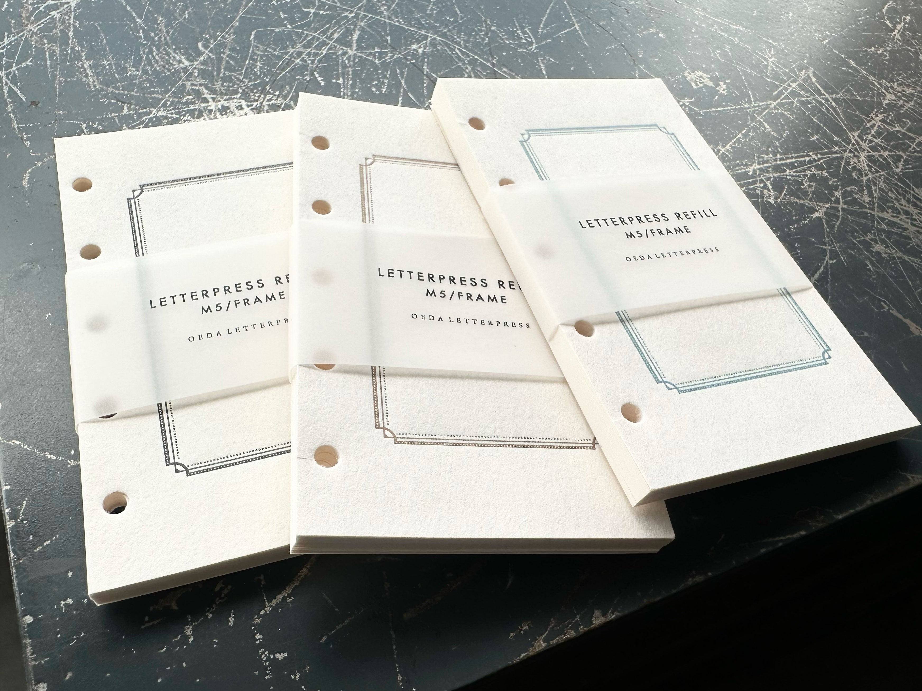 M5 LETTERPRESS REFILL frame【Black/Bronze/Pale blue】